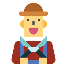 Male Farmer  Icon