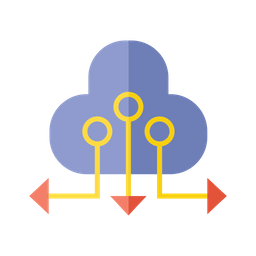 Rede em nuvem  Ícone