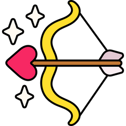 Bow Arrow Heart  Icon