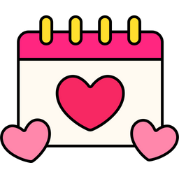 Calendar Heart  Icon