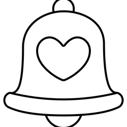 Bell Heart  Icon