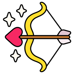 Bow Arrow Heart  Icon