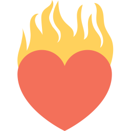 Burning Heart  Icon