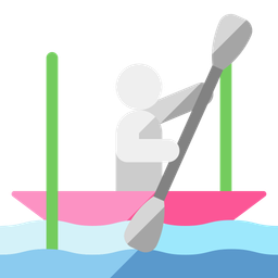 Slalom en canoa  Icono
