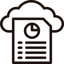 Cloud Reporting  Icon