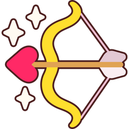 Bow Arrow Heart  Icon