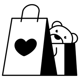 Bag Shopping Heart  Icon