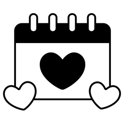 Calendar Heart  Icon