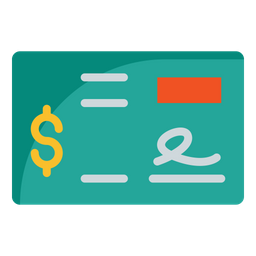 Bank Check  Icon