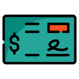 Bank Check  Icon