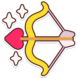 Bow Arrow Heart  Icon