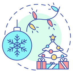 Holiday decorations  Icon