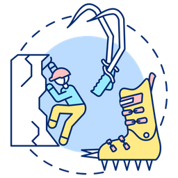 Ice climbing  Icon