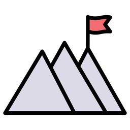 Mountain Flag  Icon