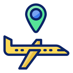 Airplane location  Icon