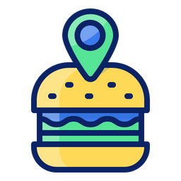 Burger shop location  Icon