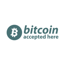 Logotipo bitcoin aceito aqui  Ícone