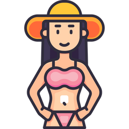 Bikini Girl  Icon