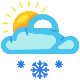 Cloud Snow Sun  Icon