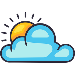 Cloud Sun  Icon