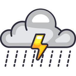 Cloud Rain Storm  Icon