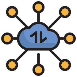 Cloud data storage  Icon