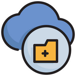 Cloud data storage  Icon