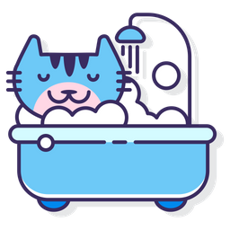 Cat Bath  Icon