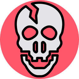 Broken Skull  Icon