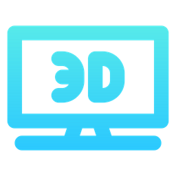 Televisão 3D  Ícone