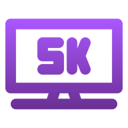 5 K Television  Icon