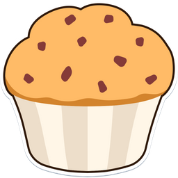 Muffin Chocolate chip  Icon