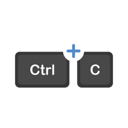 Copiar teclado de acceso directo  Icono