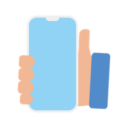 Mantenga la mano del teléfono  Icono