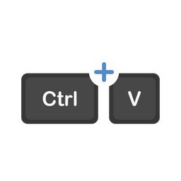 Pegar teclado de acceso directo  Icono