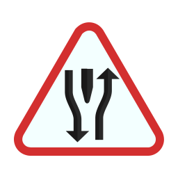 Doppelspurig voraus  Symbol