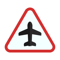 Flughafenschild  Symbol