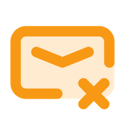 Eliminar correo  Icono