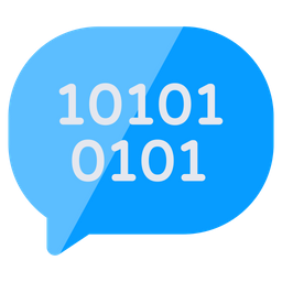 Binary Data Chat  Icon