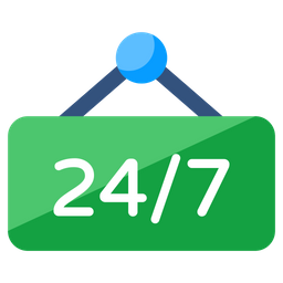 24/7 Hr Service Board  Icon