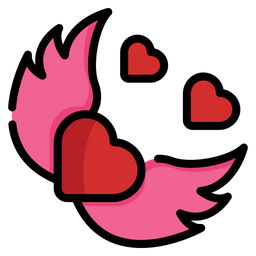 Heart Fly  Icon