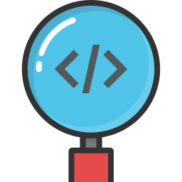 Code Magnifier  Icon