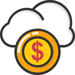 Dinero en la nube  Icono