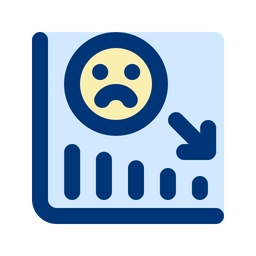 Chart down sad  Icon