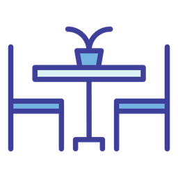 Chair And Table  Icon