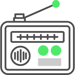 오래된 라디오  아이콘