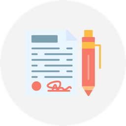 Contract Paper  Icon