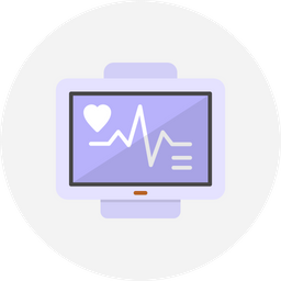 Monitor de ecg  Ícone