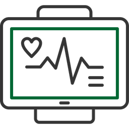 Monitor de ecg  Ícone