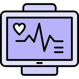 Monitor de ecg  Ícone